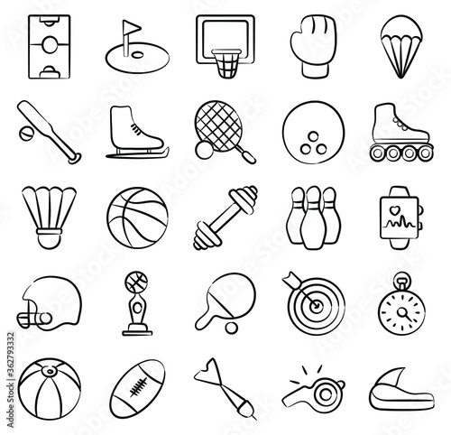 
Olympic Sports Doodle Icons Pack 
