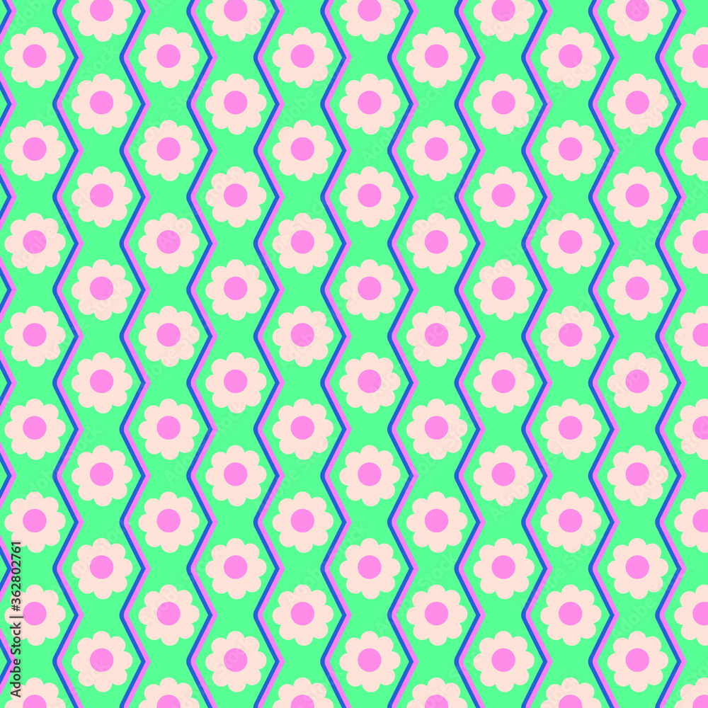 Fototapeta premium Flower pattern vector, pattern abstract vector background. Modern stylish texture. 