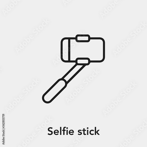 selfie stick icon vector sign symbol