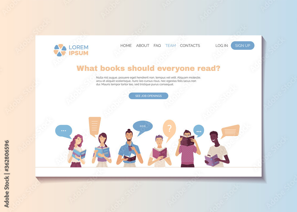 What books should everyone read landing page