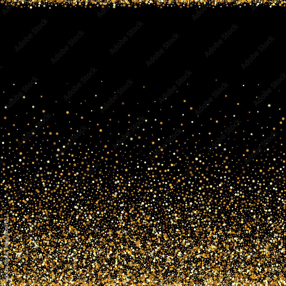 Gold Sparkle Abstract Black Background. Art Gold Sparkle Abstract Black Background. Art