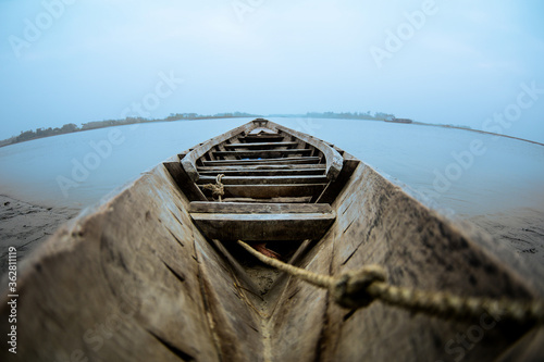 wooden boat on the beach