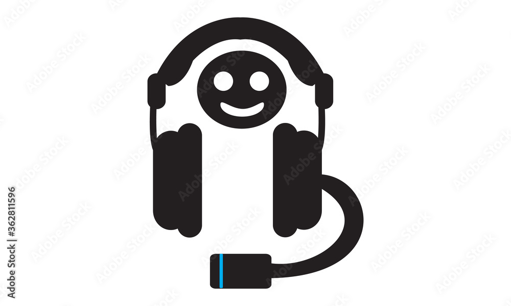 Customer helpline icon. vector graphics Customer helpline icon. vector graphics