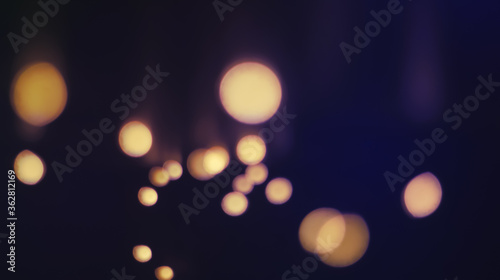 Natural Multicolored Bokeh Garland Particles Effect Photo Overlays Background Glowing Abstract Lens Lights Defocused Circles and Blur Colored Glitter Beautiful Glamour Style. Use Screen Overlay Mode. © overlays-textures