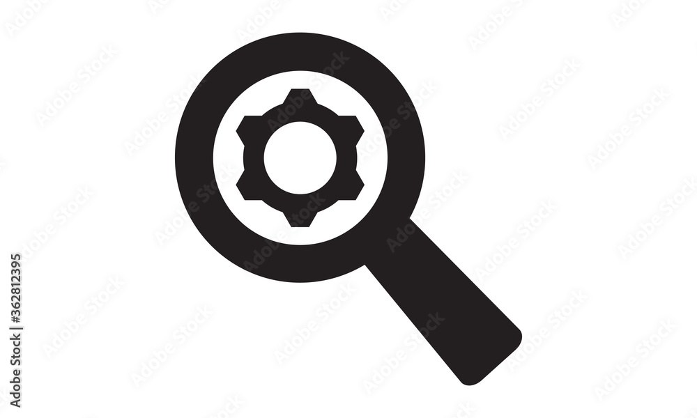 Search engine optimization icon, vector graphics Search engine optimization icon, vector graphics