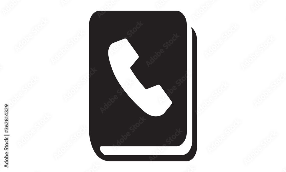 Phone book icon. vector graphics Phone book icon. vector graphics