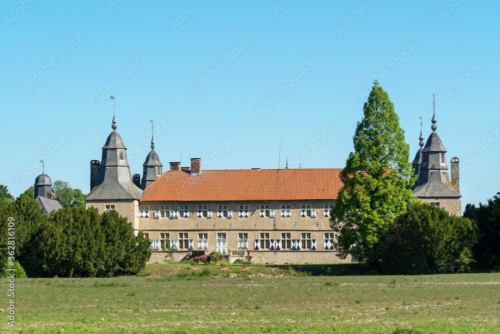 Barockes Wasserschloss Westerwinkel bei Ascheberg in Nordrhein-Westfalen