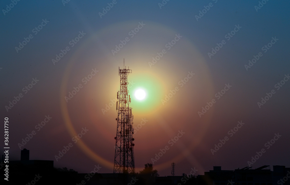  tower at sunset