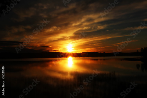 Sonnenuntergang in Schweden