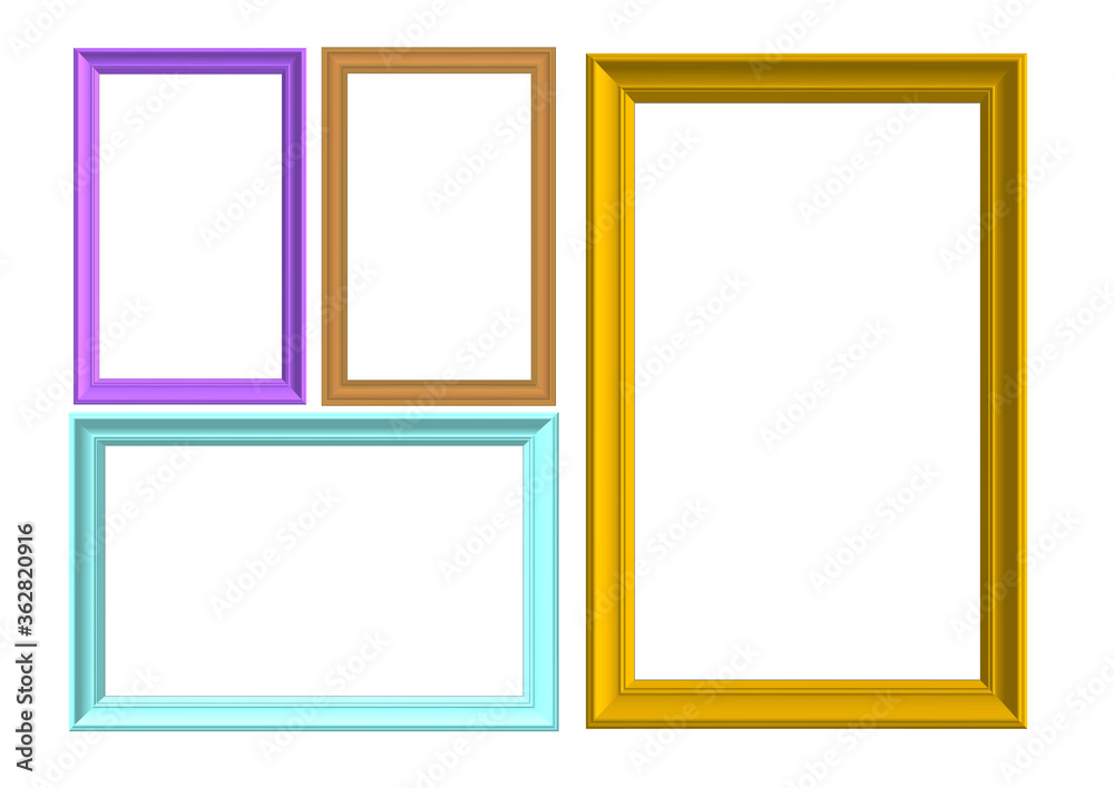 three picture frames three picture frames