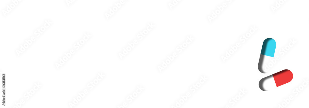 medical background concept banner on white medical background concept banner on white