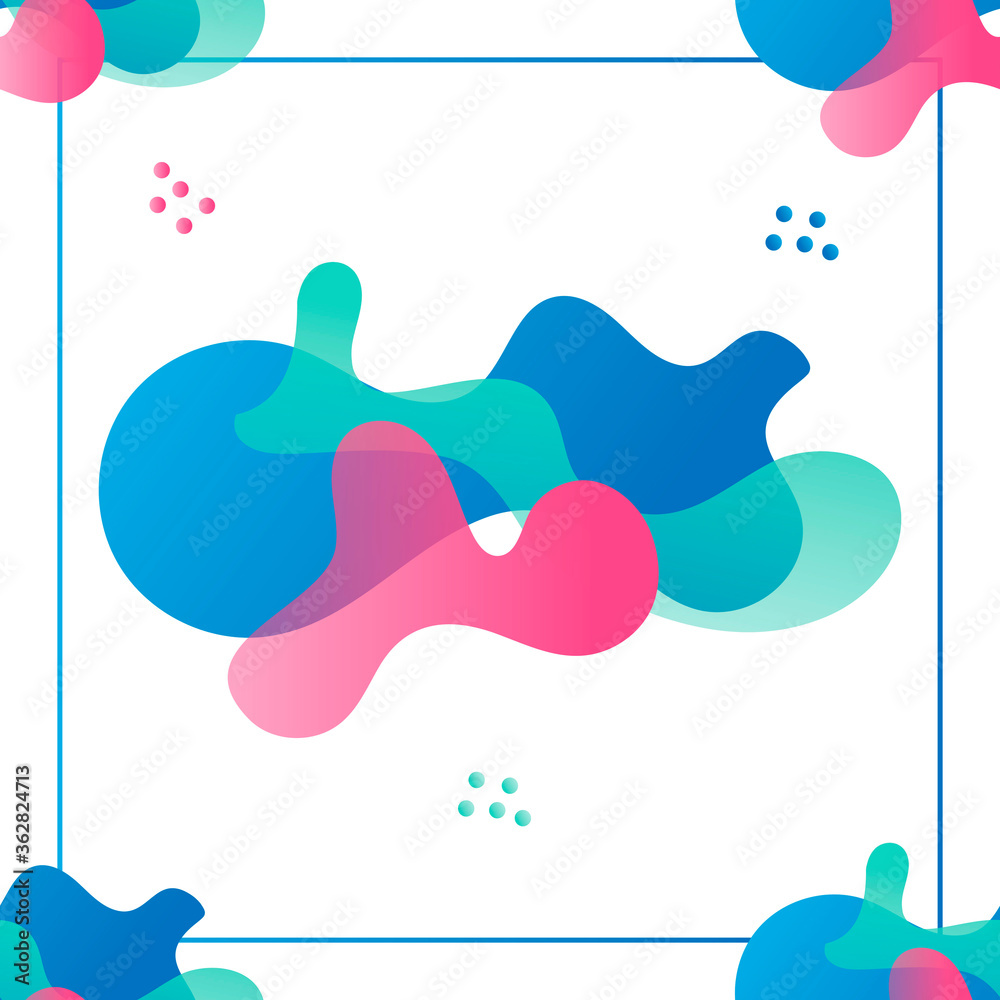 Template for social media. Vector illustration in a flat style on a white background. It is suitable for advertising banners, postcards, invitation cards, screensavers on a website 