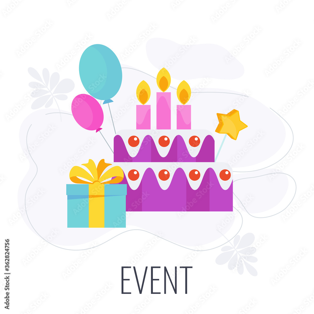 Obraz premium Event Icon. Marketing company between company and customers.