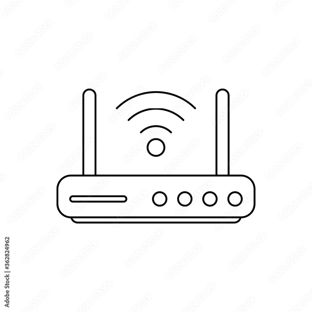 wifi router icon vector. internet symbol wifi router icon vector. internet symbol