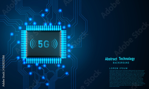 5G technology modern design digital concept. abstract texture background