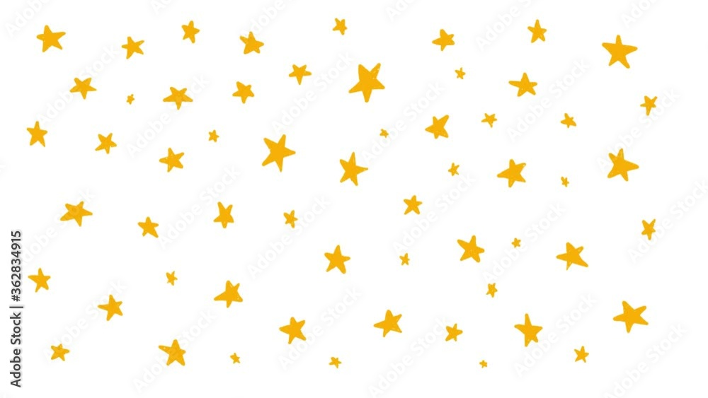 Starry sky, drawing of cartoon stars, flashing and moving painted stars. Starry sky background, pattern of painted stars. Starry sky, drawing of cartoon stars, flashing and moving painted stars. Starry sky background, pattern of painted stars.