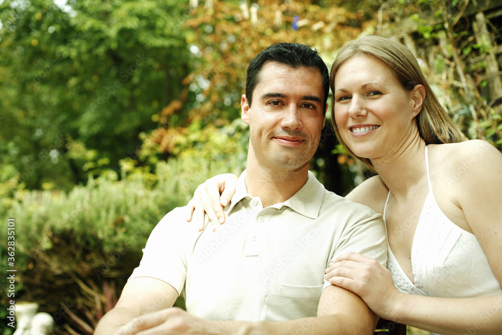 Couple posing for the camera