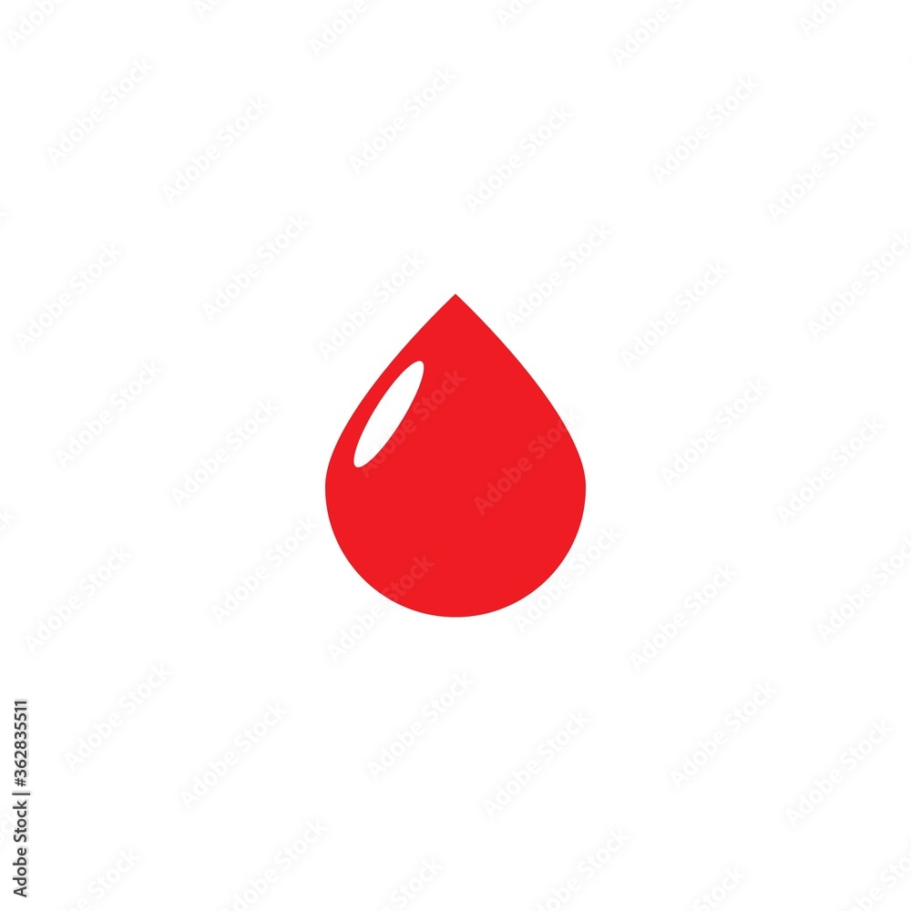 Fototapeta premium Blood ilustration logo vector