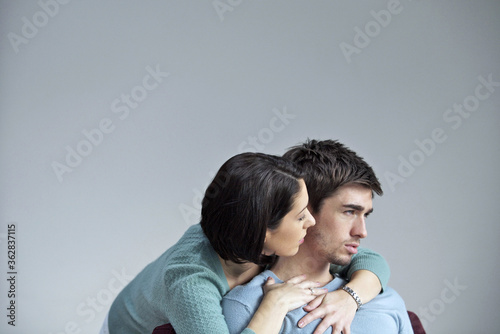 Принти на полотні Woman consoling her sad boyfriend