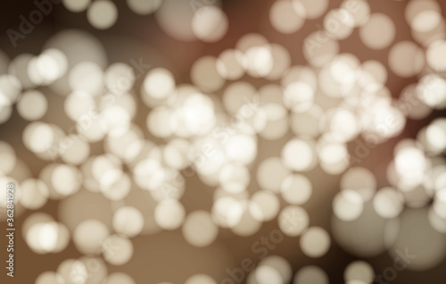 Abstract beauty Golden bokeh lights background vector