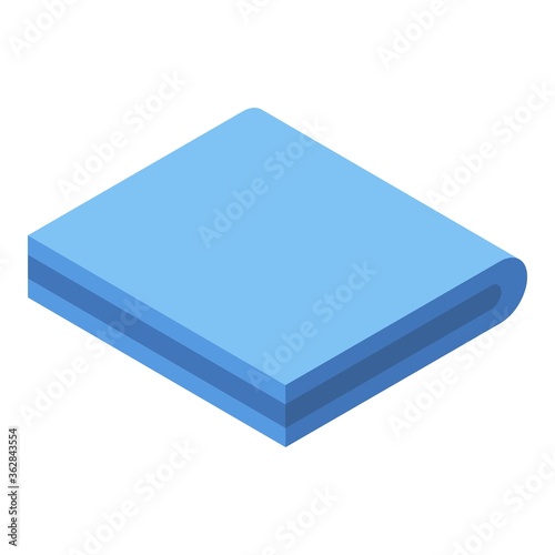 Textile material icon. Isometric of textile material vector icon for web design isolated on white background