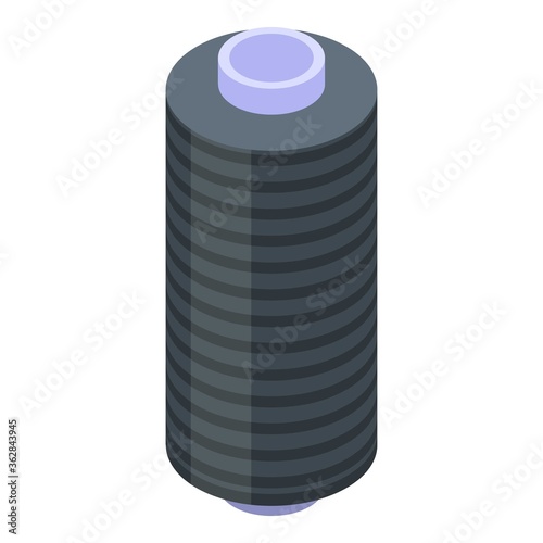 Thread roll icon. Isometric of thread roll vector icon for web design isolated on white background