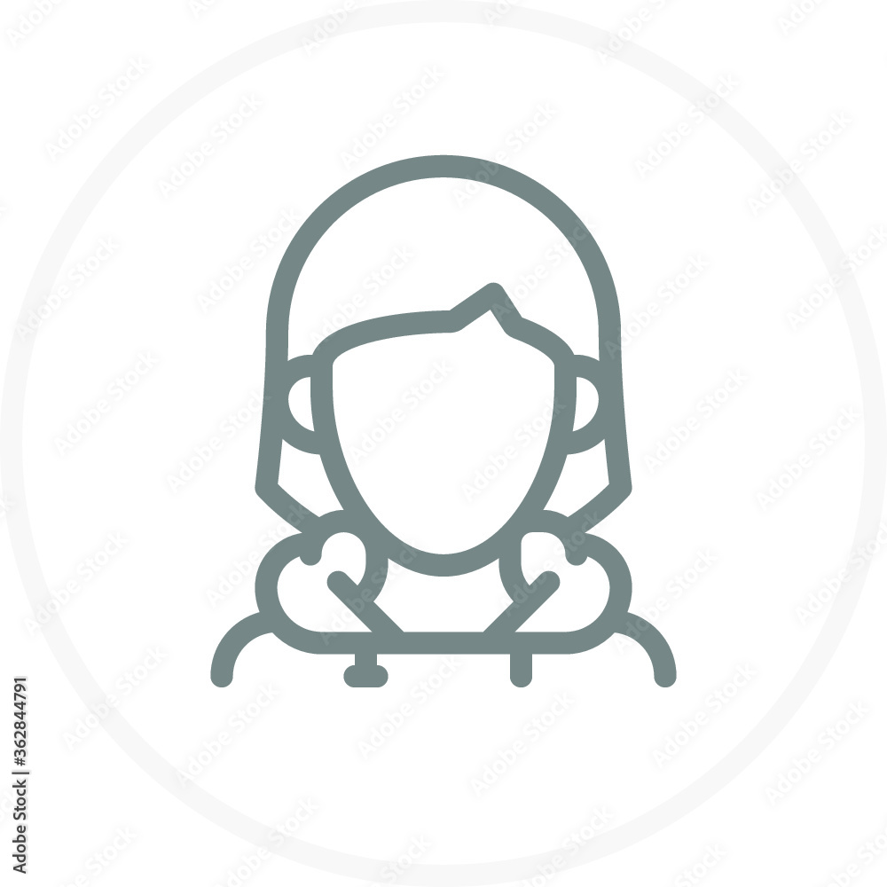Female Avatar icon. Woman avatar vector icon. Signs and symbols for web logo mobile app UI. Pixel Perfect. Female Avatar icon. Woman avatar vector icon. Signs and symbols for web logo mobile app UI. Pixel Perfect.