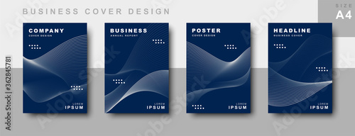 Set of business cover design