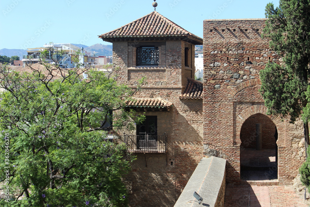 Palace of the Alcazaba in Málaga (Andalusia, Spain)