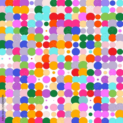 pattern with colorful circles