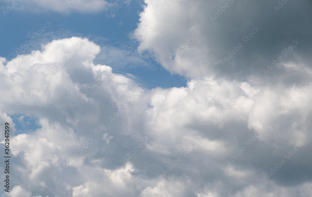 Cumulus scape white fluffy clouds in the blue sky with beautiful cloud sunny day. Cumulus scape white fluffy clouds in the blue sky with beautiful cloud sunny day.