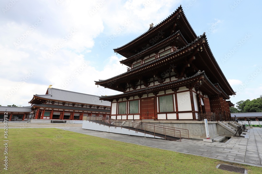 梅雨の晴れ間の薬師寺