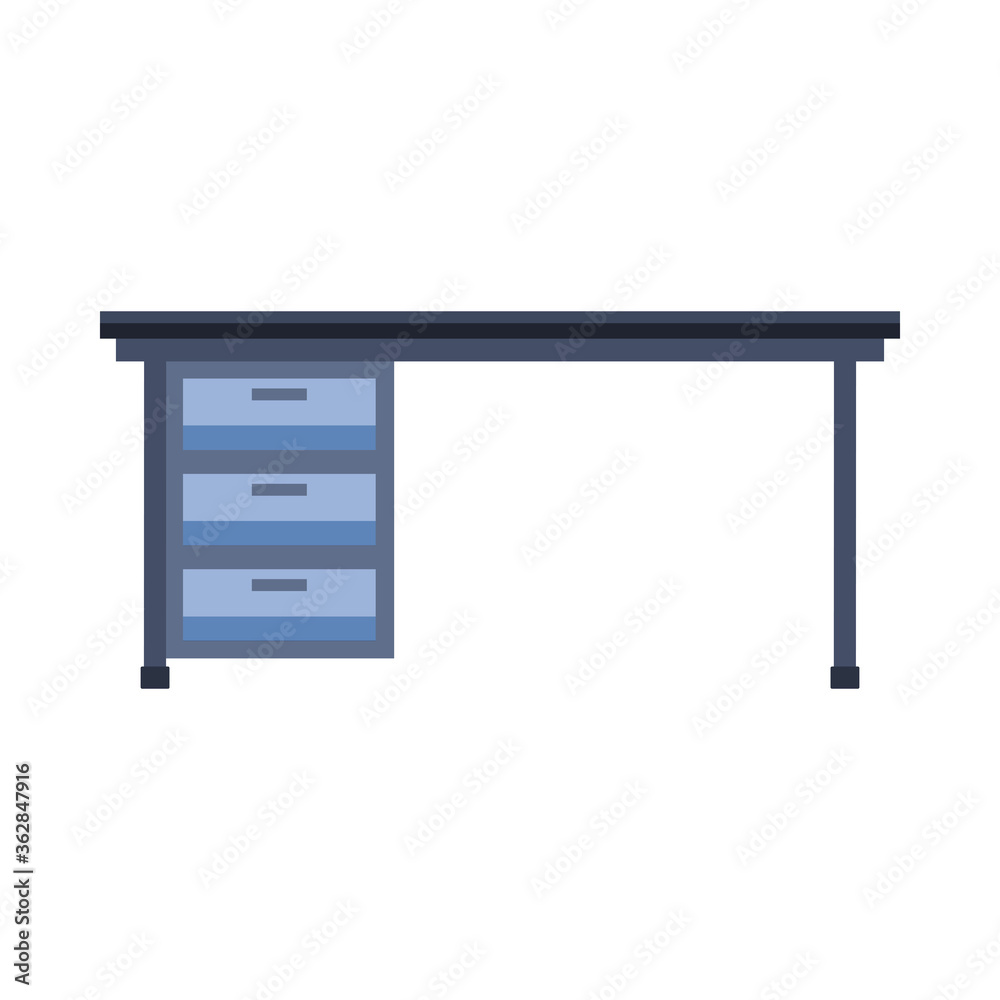 Isolated office desk vector design Isolated office desk vector design