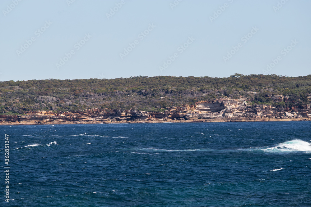 Ocean water and island view.