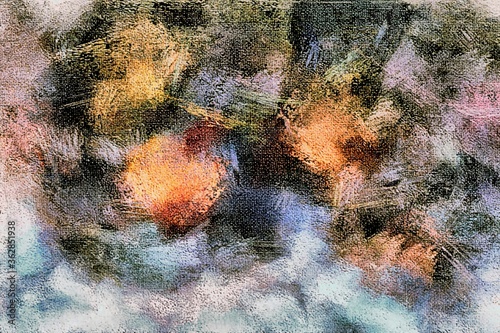 Wallpaper Mural abstract floral decorative vintage texture, colorful decor Design for tapestry, wallpaper Torontodigital.ca