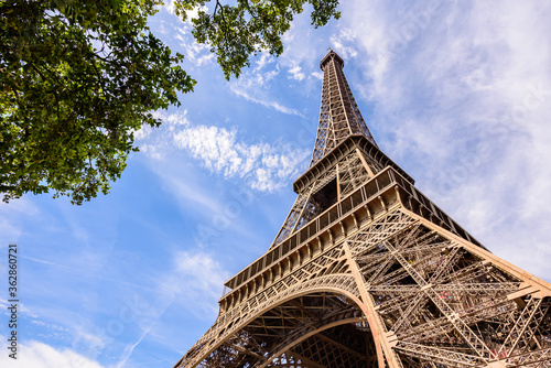 The Eiffel Tower is a wrought-iron lattice tower on the Champ de Mars in Paris, France. It is named after the engineer Gustave Eiffel, whose company designed and built the tower.