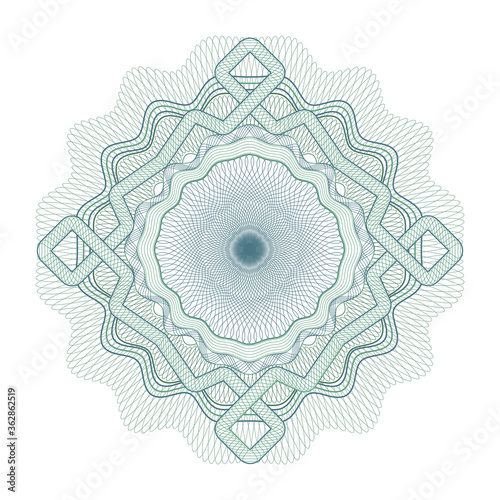 Obraz na płótnie Guilloche elenent for certificate / money design / vector / CMYK w salonie