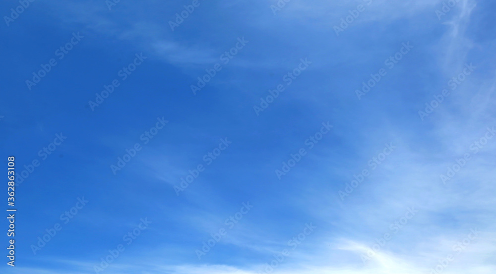 Fototapeta premium blue sky with beautiful natural white clouds