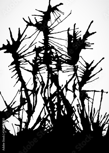 Artistic splash background. Grungy ink splash
