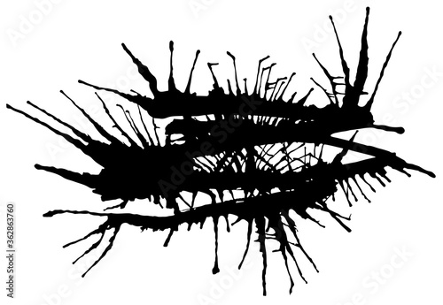 Black blotch. Spot and stains