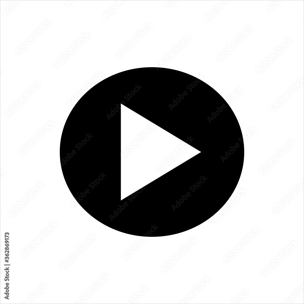 Play button trendy flat style vector icon. symbol for your web site design, logo, app UI. Play button trendy flat style vector icon. symbol for your web site design, logo, app UI.