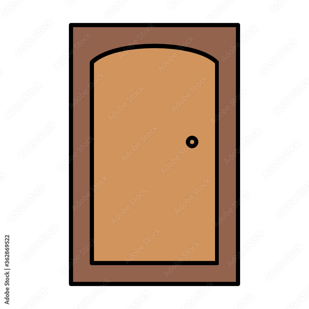 Single Door Pent house Cross Door frame Interior Decoration Living Vector Icon Single Door Pent house Cross Door frame Interior Decoration Living Vector Icon