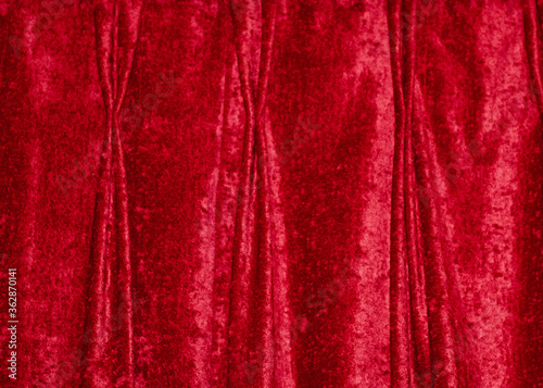 Canvastavla Beautifulsoft red velvet curtain background with pinch pleats and copy space