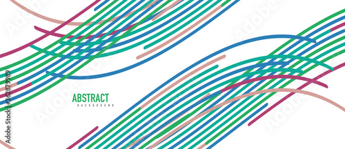 Аbstract moving colorful lines vector backgrounds for cover, placard, poster, banner or flyer