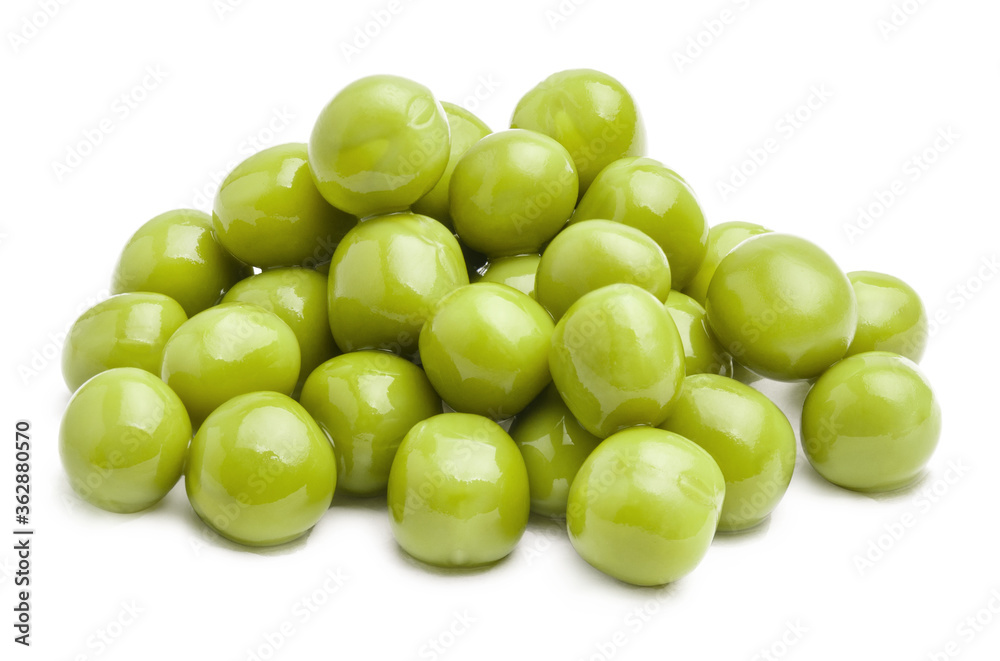 Delicious green peas, isolated on white background Delicious green peas, isolated on white background