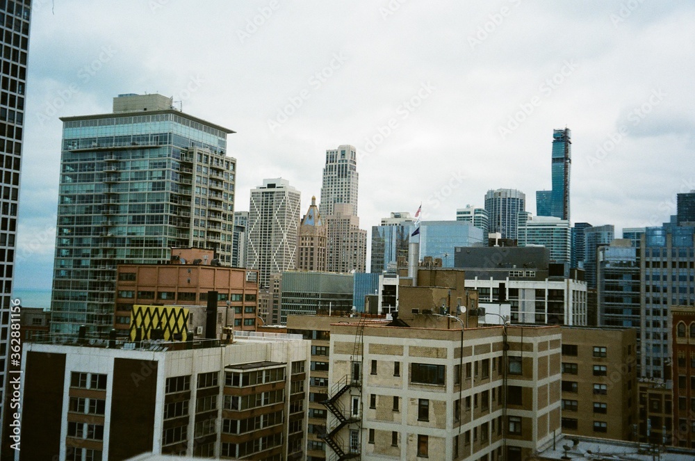 Chicago skyline 35mm