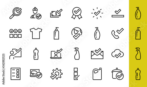 A simple set of claim related vector ICON lines. Contains icons such as file uploaded, received document, read message, receive call and more. Editable Bar. 48x48 Pixel Perfect