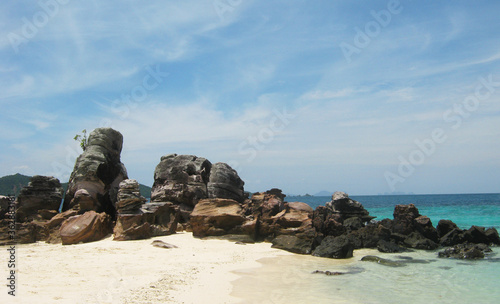 Dreambeach on a lonely island near Phuket - Thailand photo