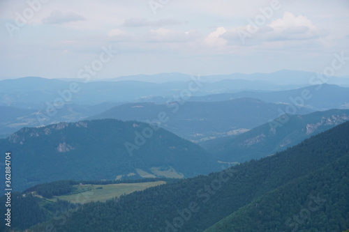 Landscape with blue Mala Fatra mountains in Slovakia © Art Johnson