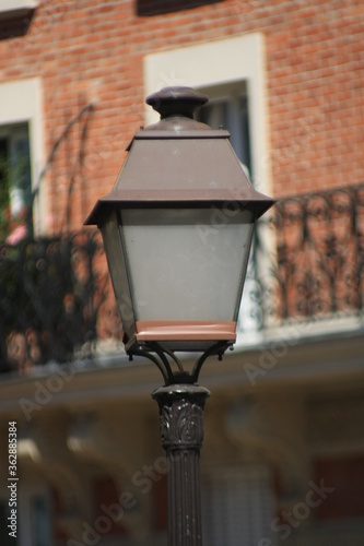 street lamp on the wall